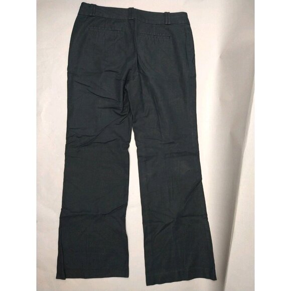Banana Republic Pants Womens 8 Black Martin Fit Chino Trouser Boot Flare Stretch - Picture 7 of 10